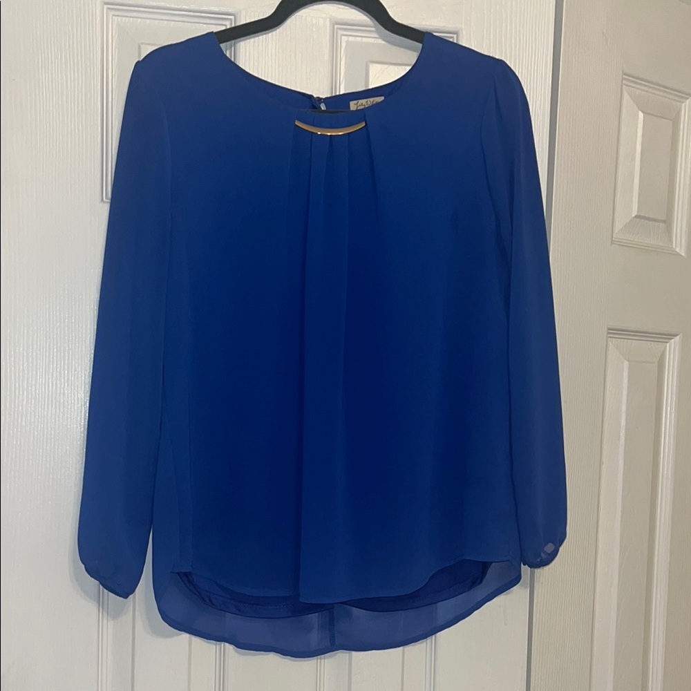 Elegant Blue Women's Top